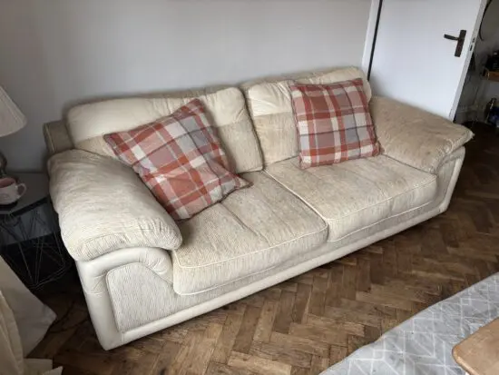 Cream/Beige Sofa Set