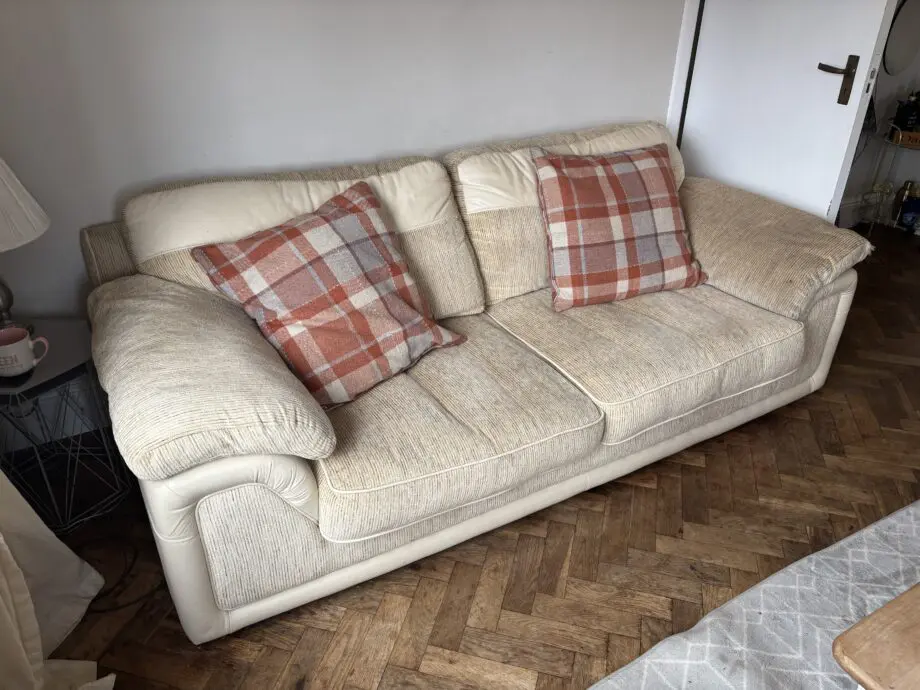 Cream/Beige Sofa Set