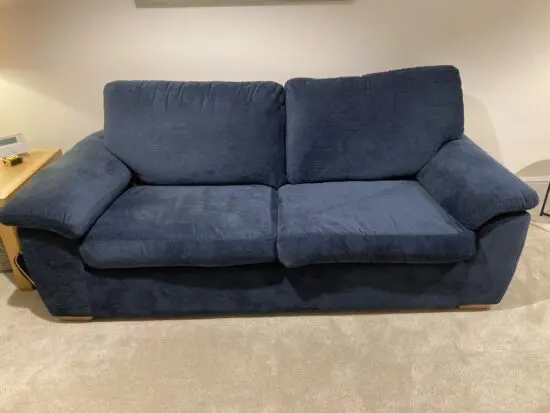 John Lewis Navy (Aquaclean Titan Navy) Camden 3 Seater Sofa