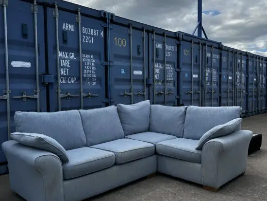 Next blue corner sofa