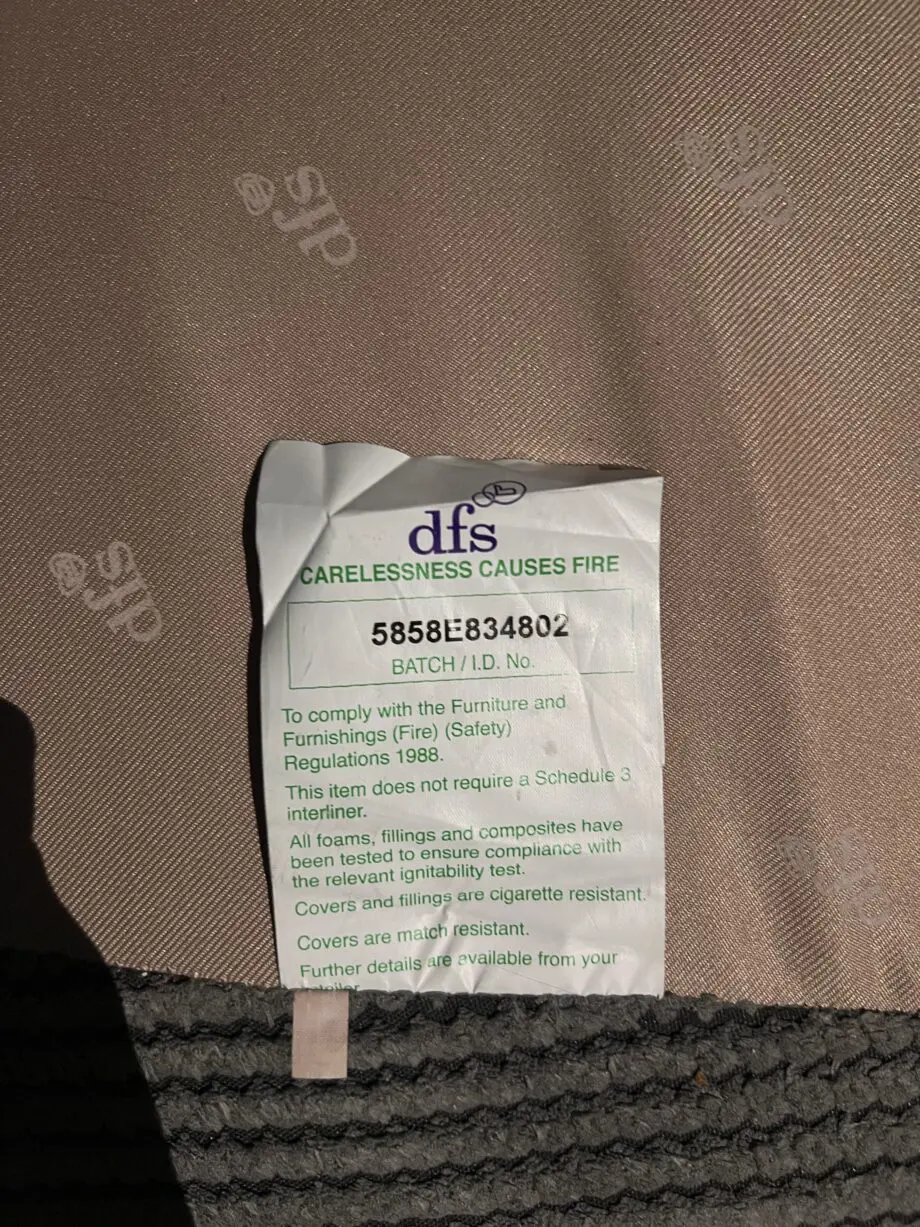 DFS Pillow back cuddler sofa