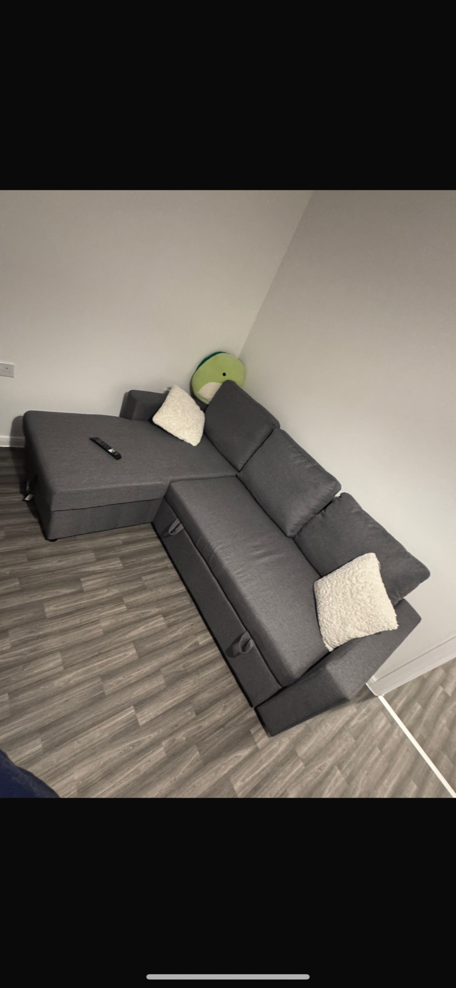 L-Shaped sofa bed 3 seater couch
