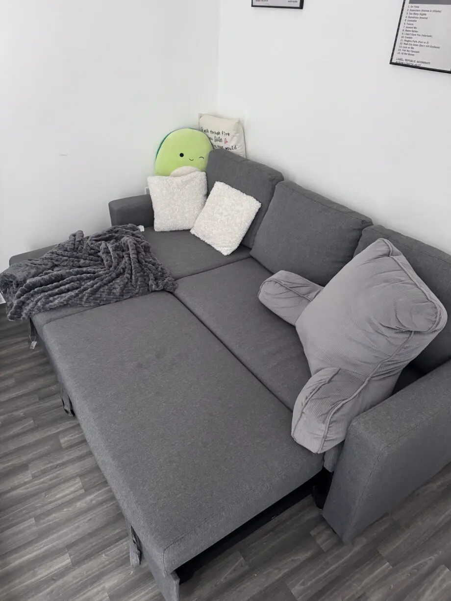 L-Shaped sofa bed 3 seater couch