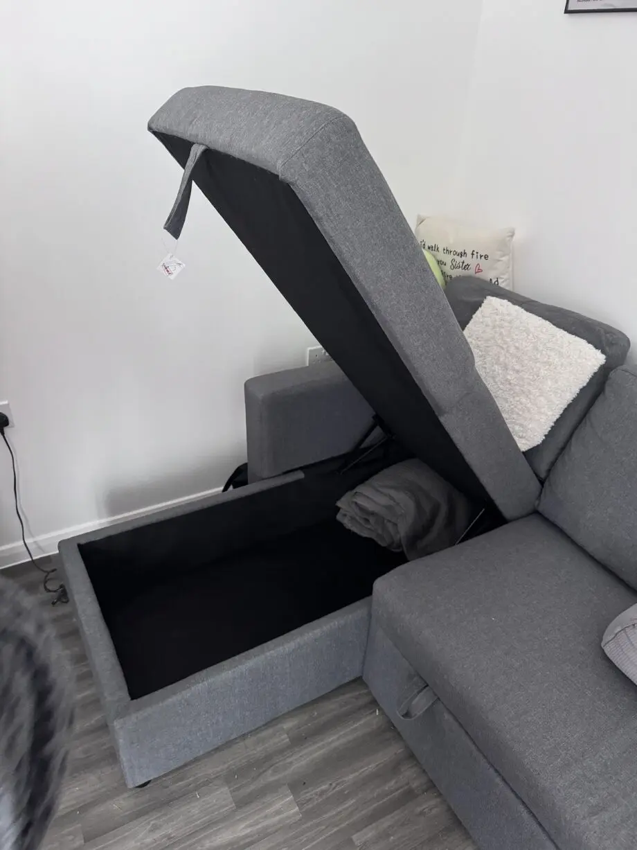 L-Shaped sofa bed 3 seater couch