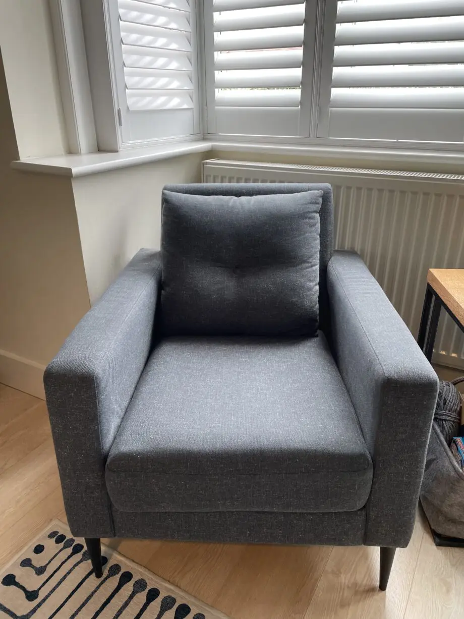 Heals Brunel 2 seater sofa & chair in Murcia grey
