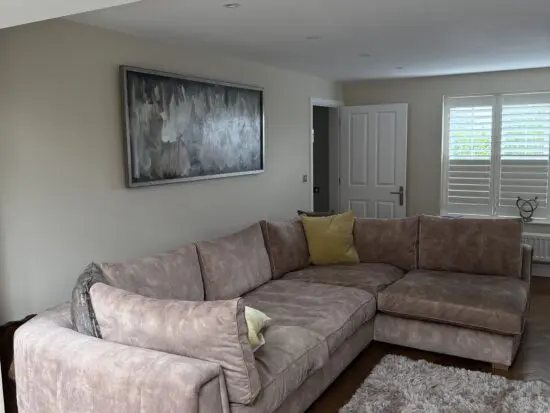 Sofology Emperor corner sofa in antique velvet champagne