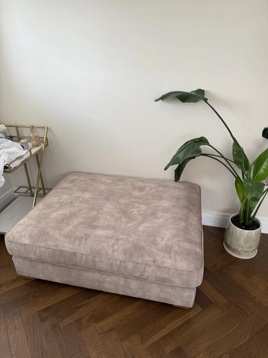 Sofology Emperor corner sofa in antique velvet champagne