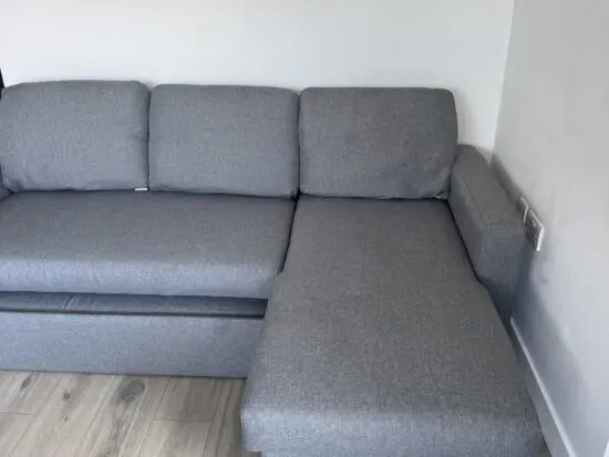 Grey corner sofa(sofa bed)