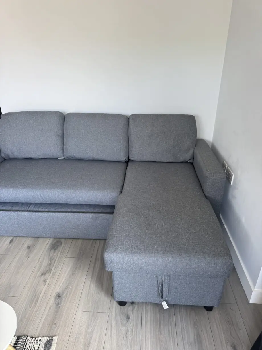 Grey corner sofa(sofa bed)
