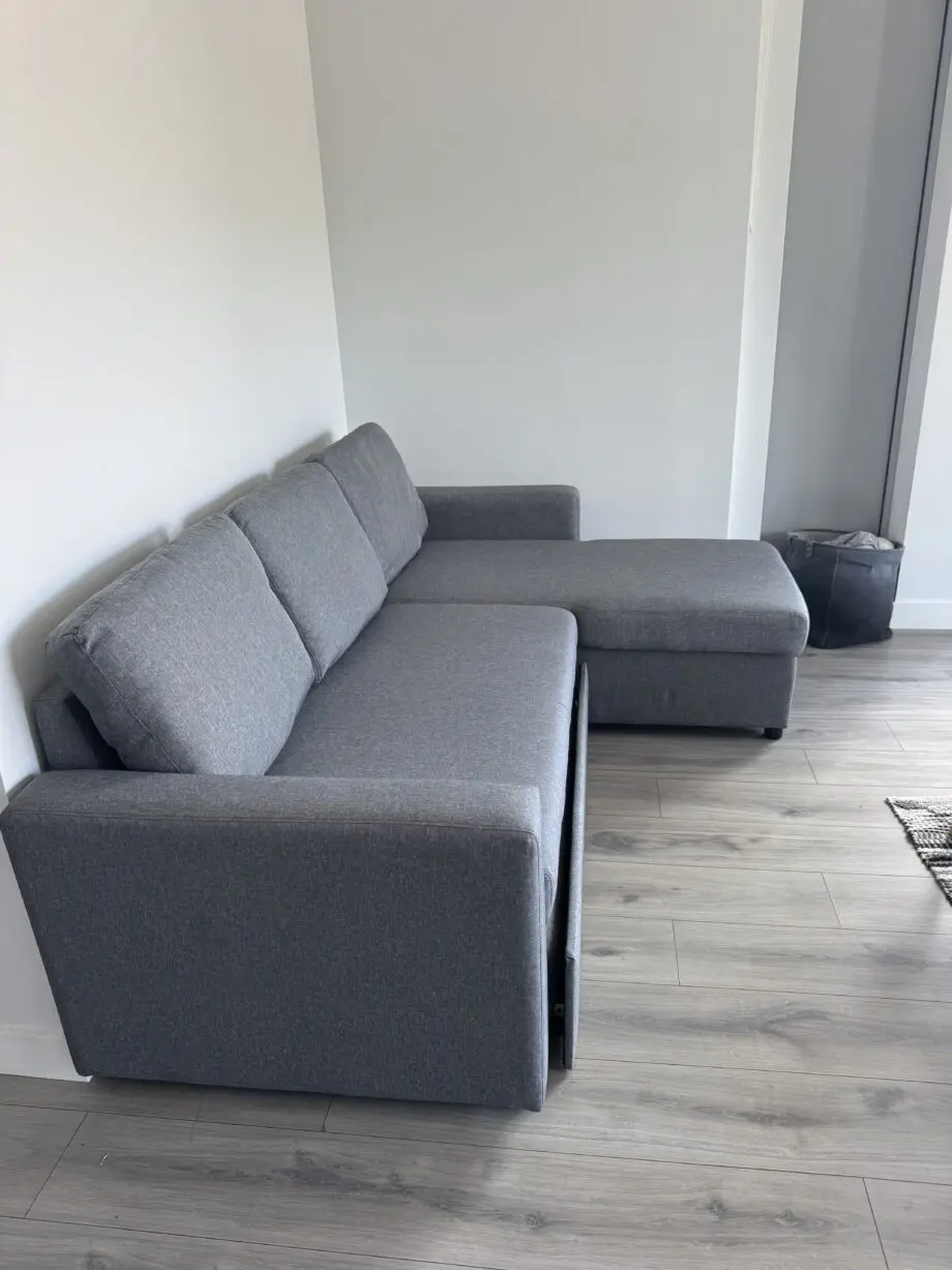 Grey corner sofa(sofa bed)