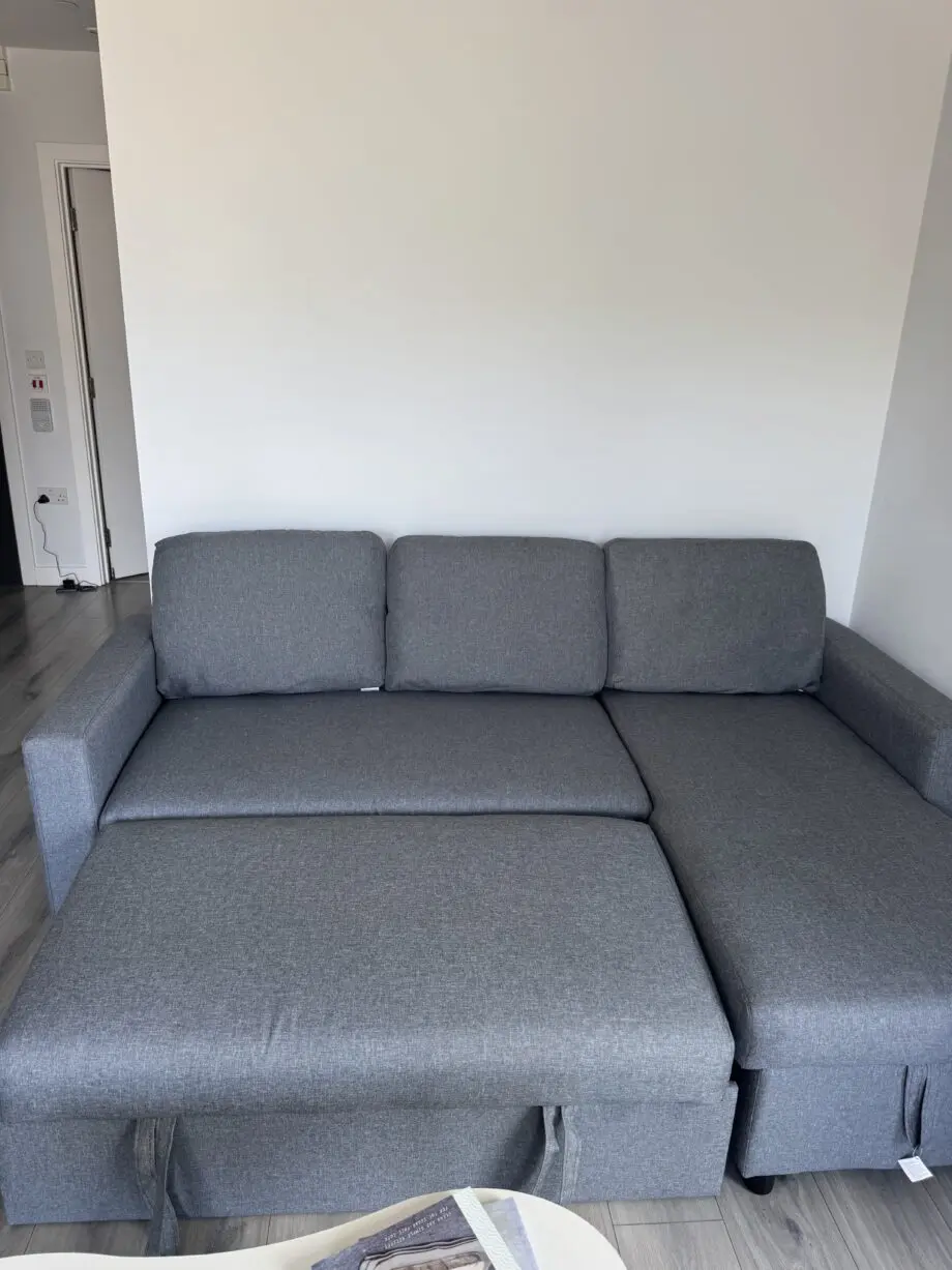 Grey corner sofa(sofa bed)