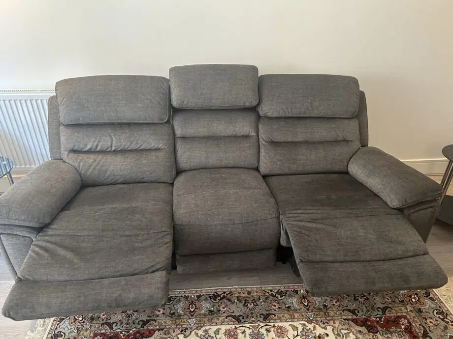 DFS Grey Recliner Sofa