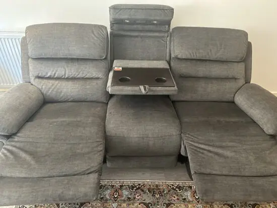 DFS Grey Recliner Sofa