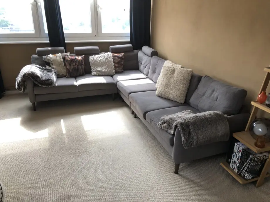 Beautiful fabric corner sofa