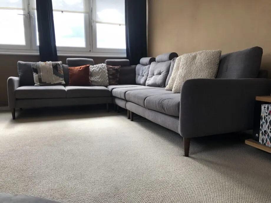 Beautiful fabric corner sofa
