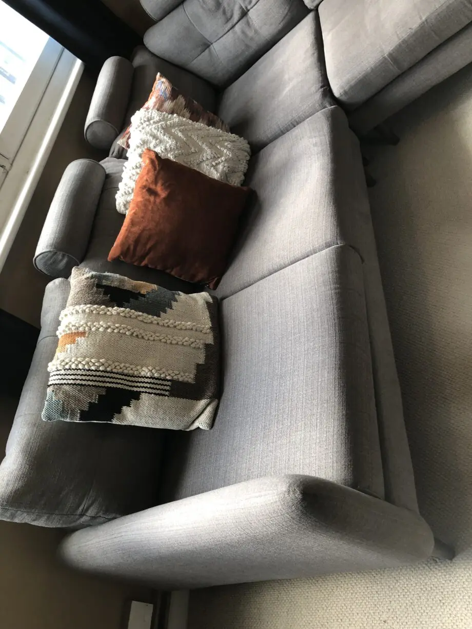 Beautiful fabric corner sofa