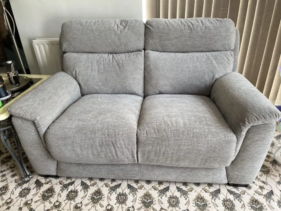 DFS dove grey 2 seater dofa