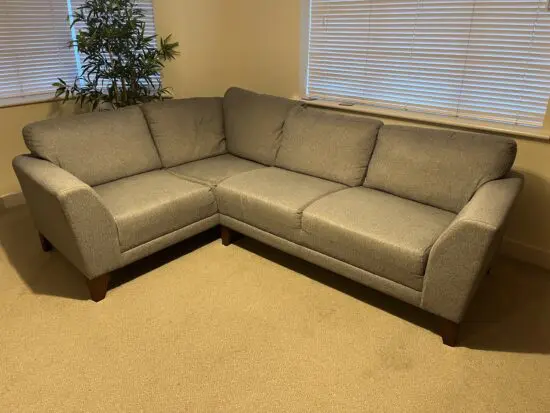 DFS grey corner sofa