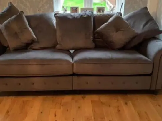 Sofa Club Windsor Scatter Back 4 Seater Sofa Dark Grey