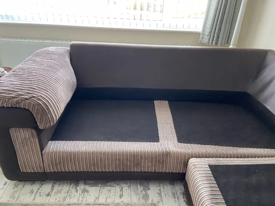 DFS Brown/Beige Corner Sofa