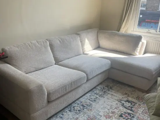 Beige Next left hand large sofa
