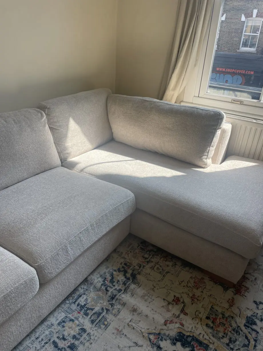 Beige Next left hand large sofa