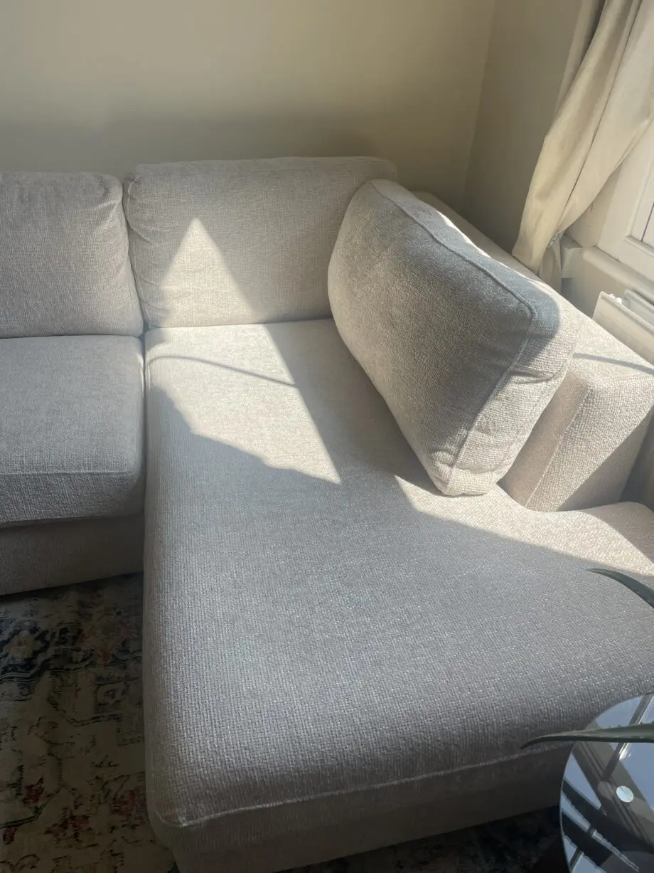 Beige Next left hand large sofa