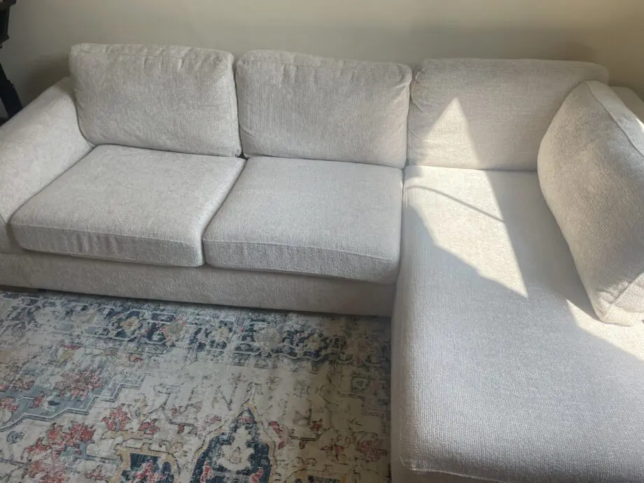 Beige Next left hand large sofa