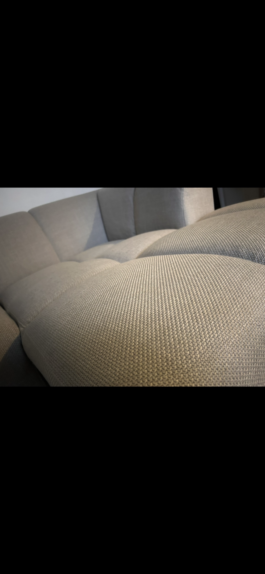 JYSK Allese chaise left beige fabric sofa