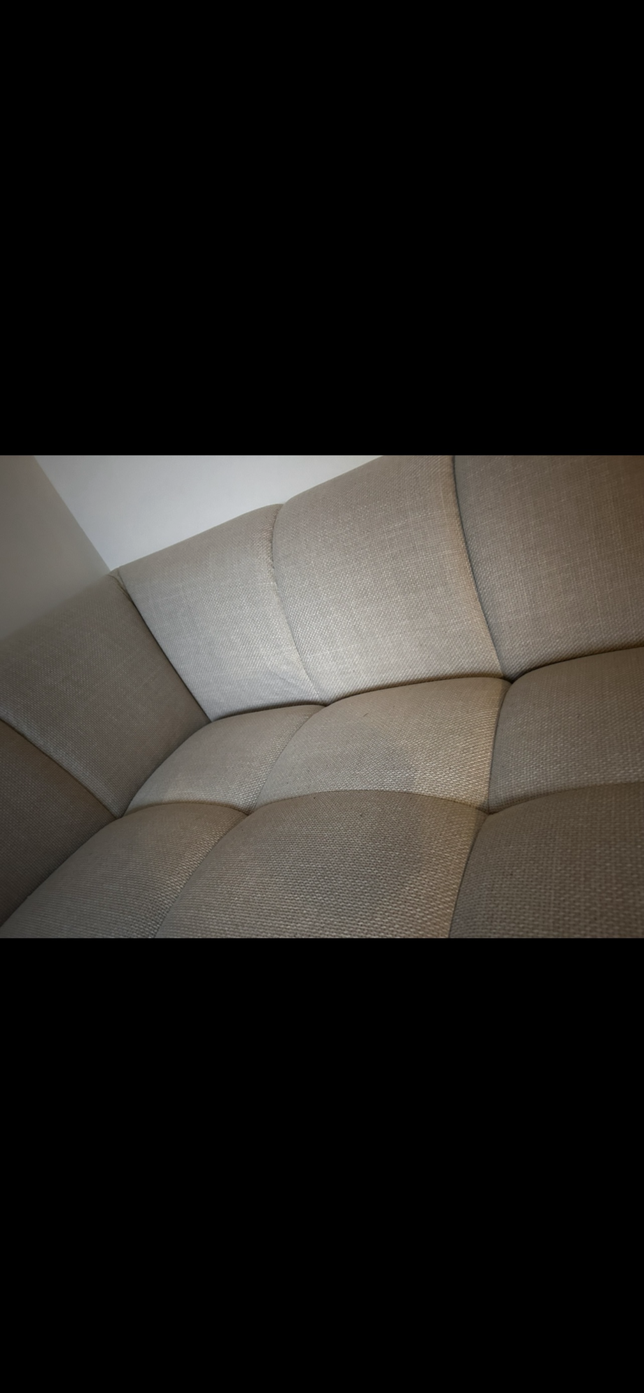 JYSK Allese chaise left beige fabric sofa