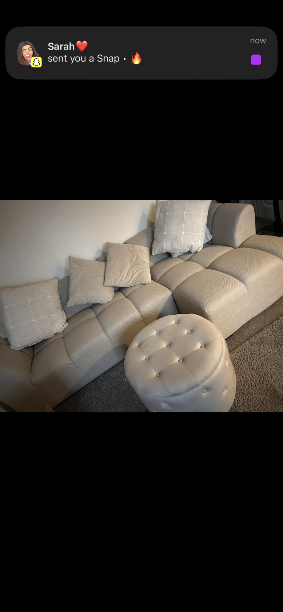 JYSK Allese chaise left beige fabric sofa