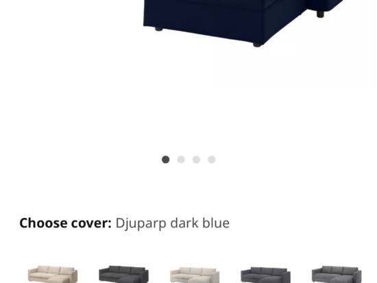 Vimle navy blue sopha bed