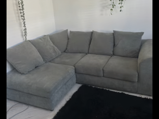 Grey sofa club corner sofa