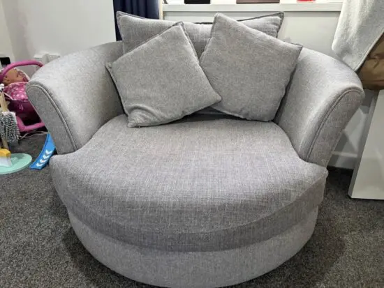 DFS Owen Grey Cuddle Sofa