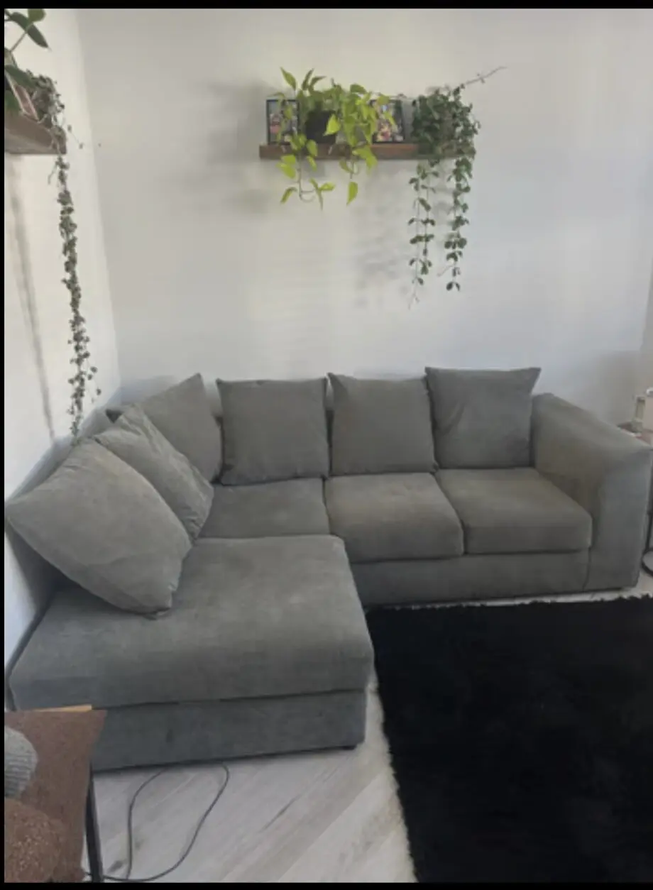 Grey sofa club corner sofa