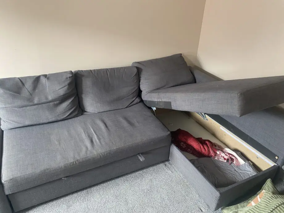 Dark Grey IKEA Corner Sofa Bed