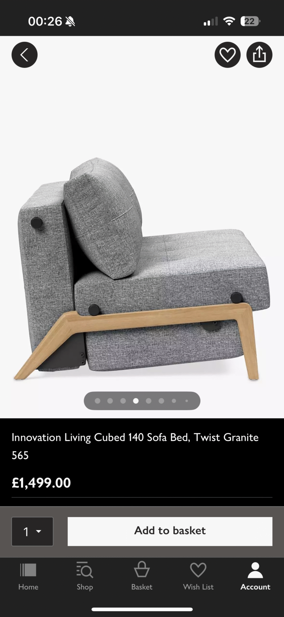 John Lewis sofa Bed