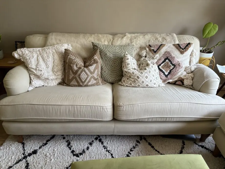 Sofa sofa cream Florence two piece sofa set
