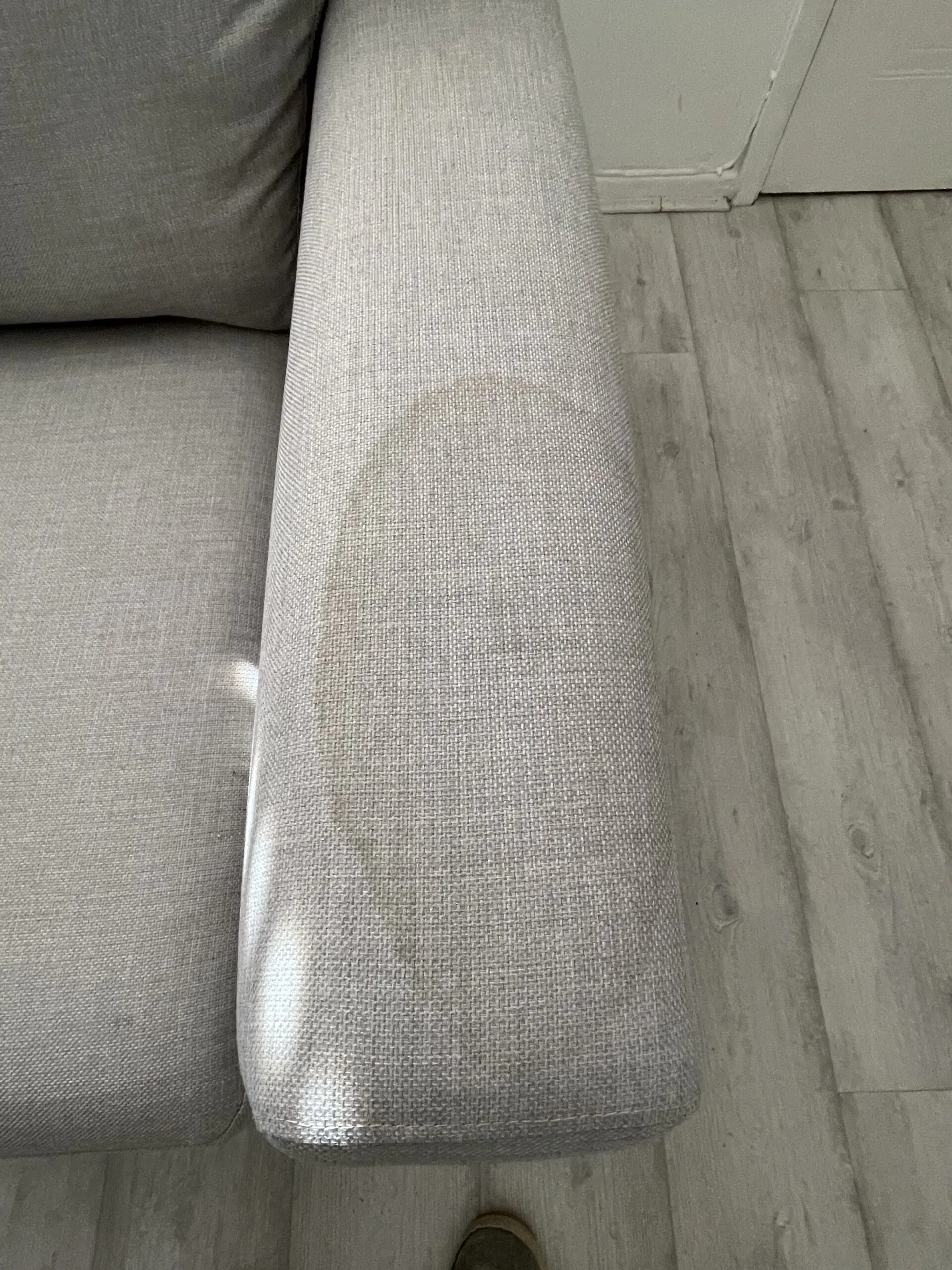 Large 2-seater, fabric sofa