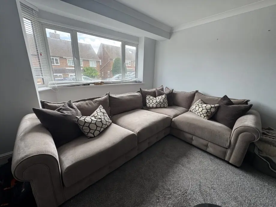 Furniture Village Sumptious Corner Sofa Beige/Brown