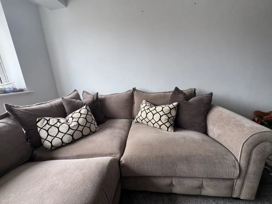 Furniture Village Sumptious Corner Sofa Beige/Brown