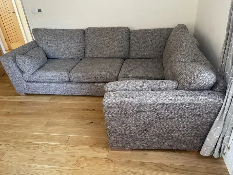 Marks & Spencer grey corner sofa 4 seater