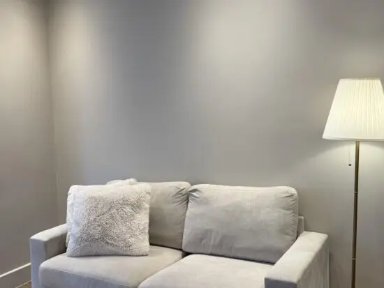 eBay beige two seater couch