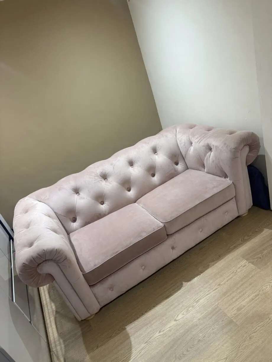 DFS Belair Velvet 2 Seater Sofa Bed