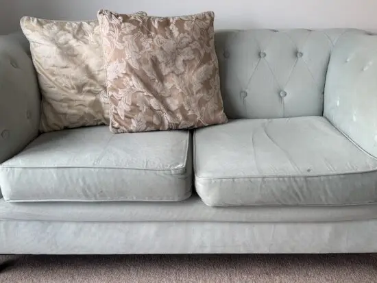 Chesterfield Sofa in Mint Green