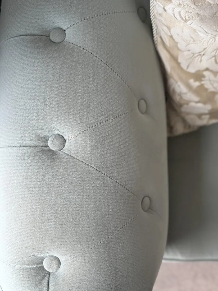 Chesterfield Sofa in Mint Green