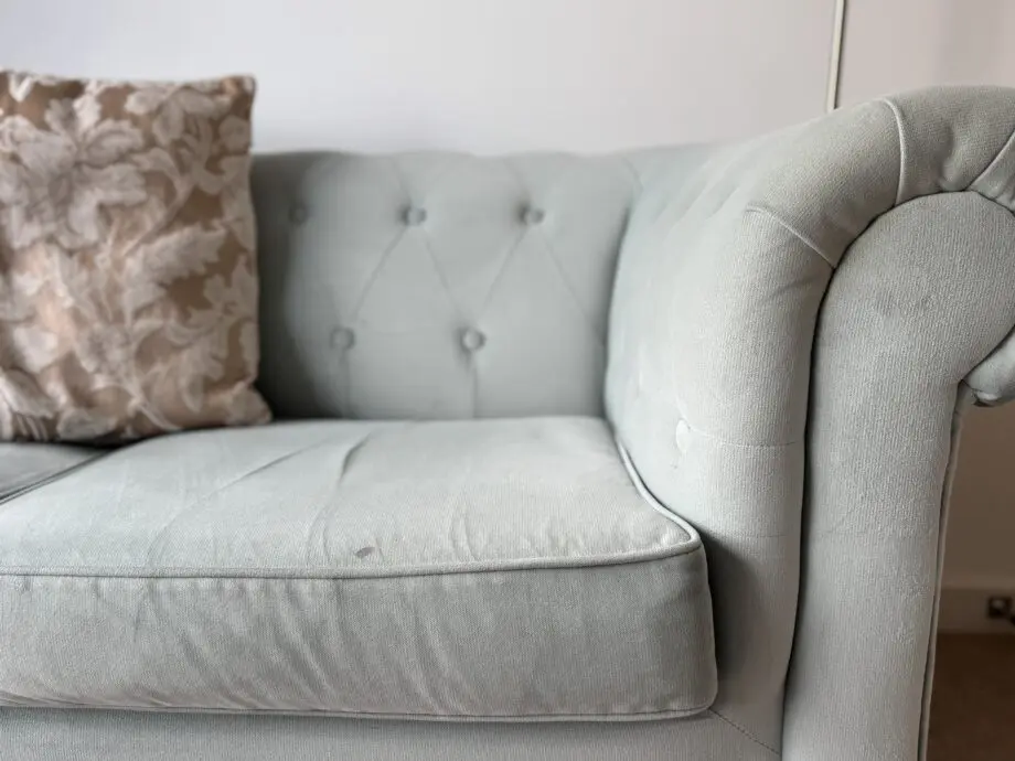 Chesterfield Sofa in Mint Green