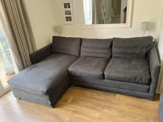 Sofa.com Grey Left Hand Aissa Chaise Sofa