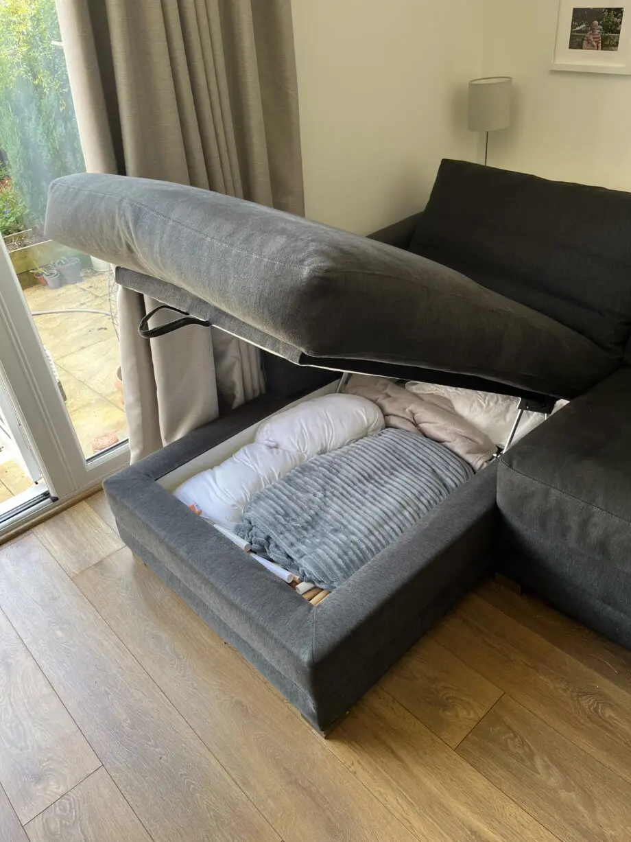 Sofa.com Grey Left Hand Aissa Chaise Sofa