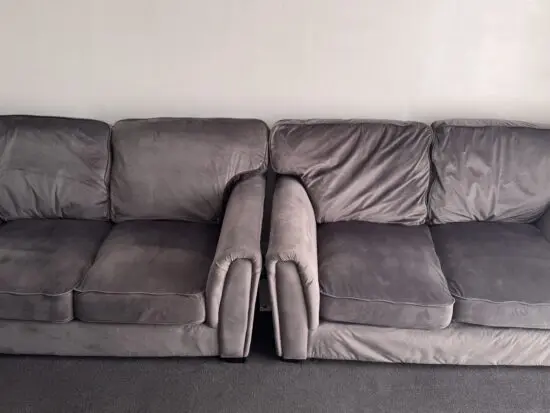 2 Double Charcoal Sofas